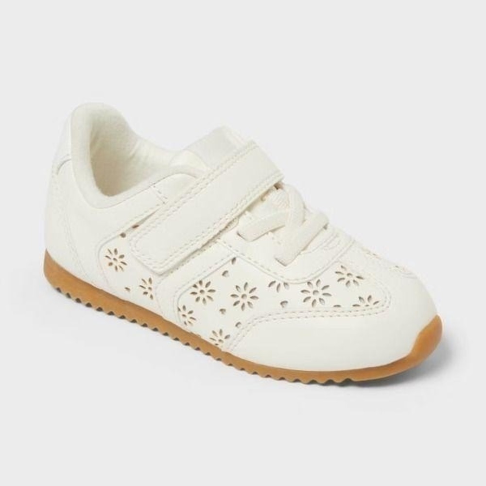 Toddler Girl Aidy Jogger Sneakers by Cat & Jack Cream Size 8 New With Tags